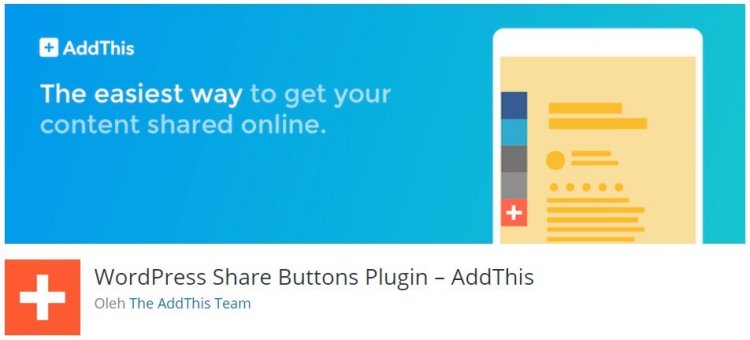 Wordpress Share Buttons Plugin - AddThis
