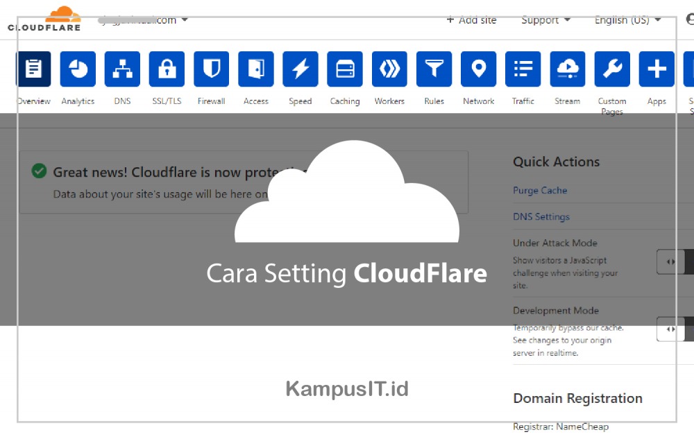 Cara Setting CloudFlare DNS WordPress