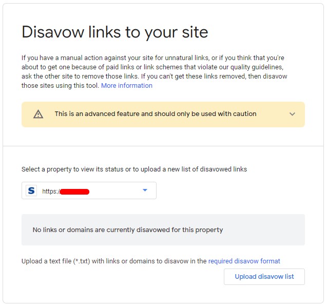 Disavow Links Google