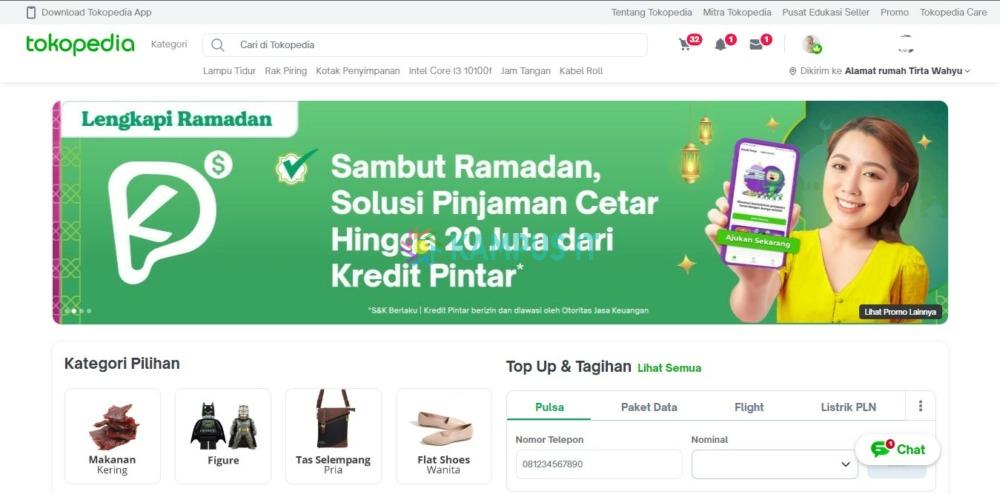 Tokopedia sebagai marketplace terbesar di Indonesia